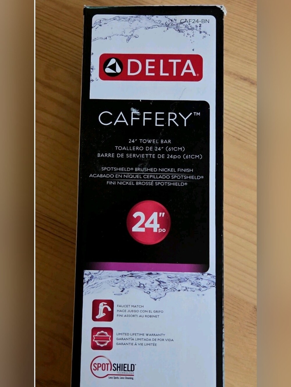 Delta Cassidy 24" Towel Bar - brushed nickel - NEW IN BOX